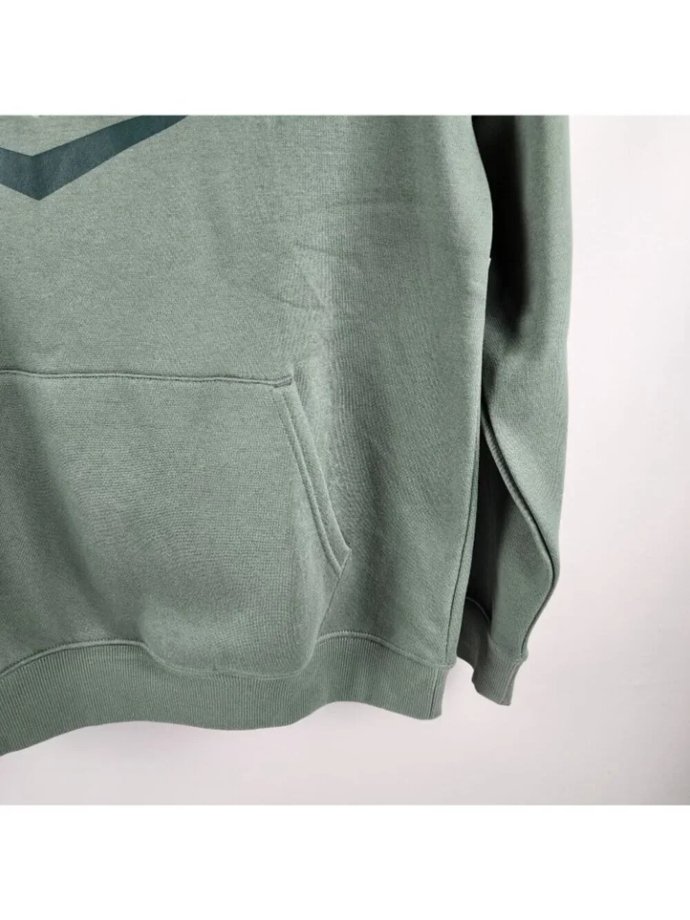 RVCA Hoodie Mens Medium Green Fleece Sweatshirt Logo NWT